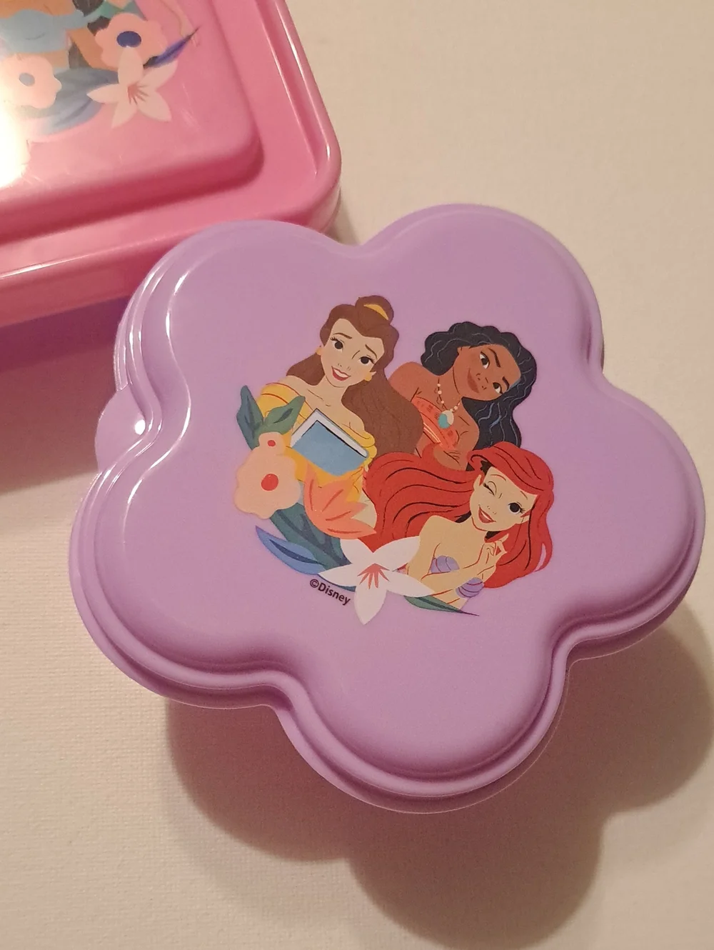 NWT Bundle of 2 ZAK Disney Princess Pink & Purple Snack & Sandwhich Containers